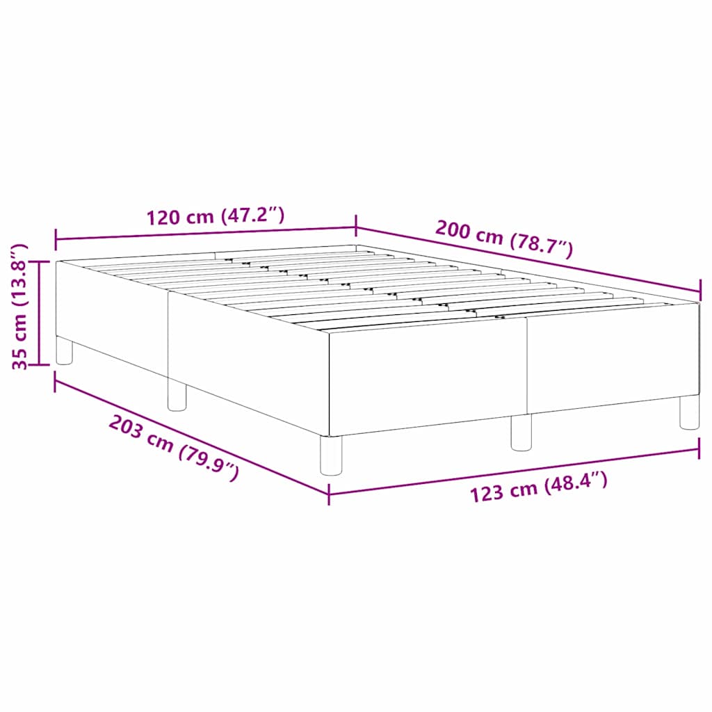 Sengestamme Krem 120 x 200 cm Kordfløyel