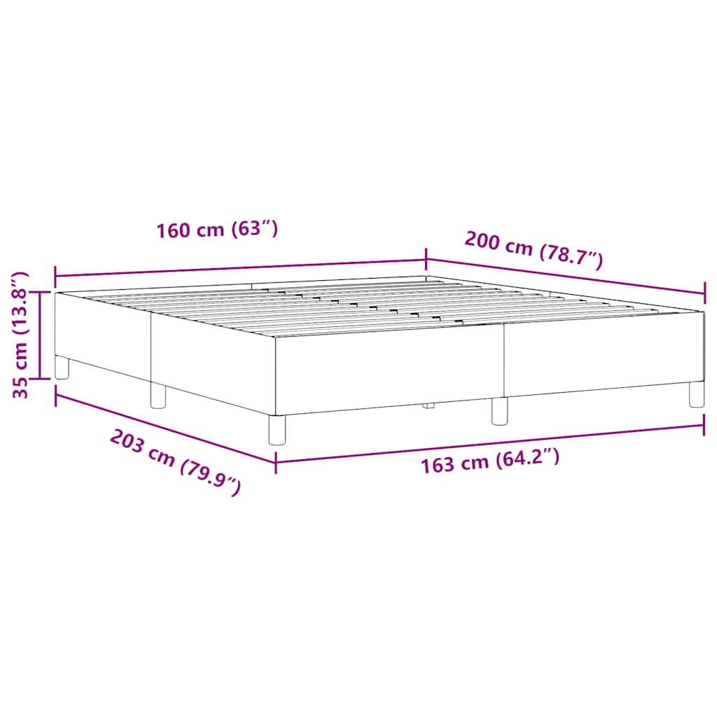 Sengestamme Grågrønn 160 x 200 cm Kordfløyel