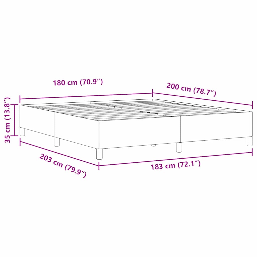 Sengestamme Grågrønn 180 x 200 cm Kordfløyel