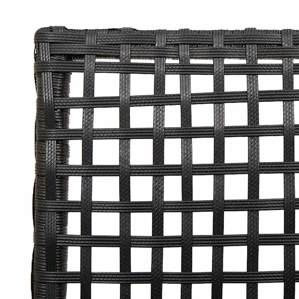 Hage Stol 2 pcs Svart 53 x 60 x 85 cm polyrotting