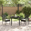 Hage Stol 2 pcs Svart 53 x 60 x 85 cm polyrotting