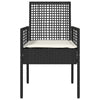 Hage Stol 2 pcs Svart 53 x 60 x 85 cm polyrotting