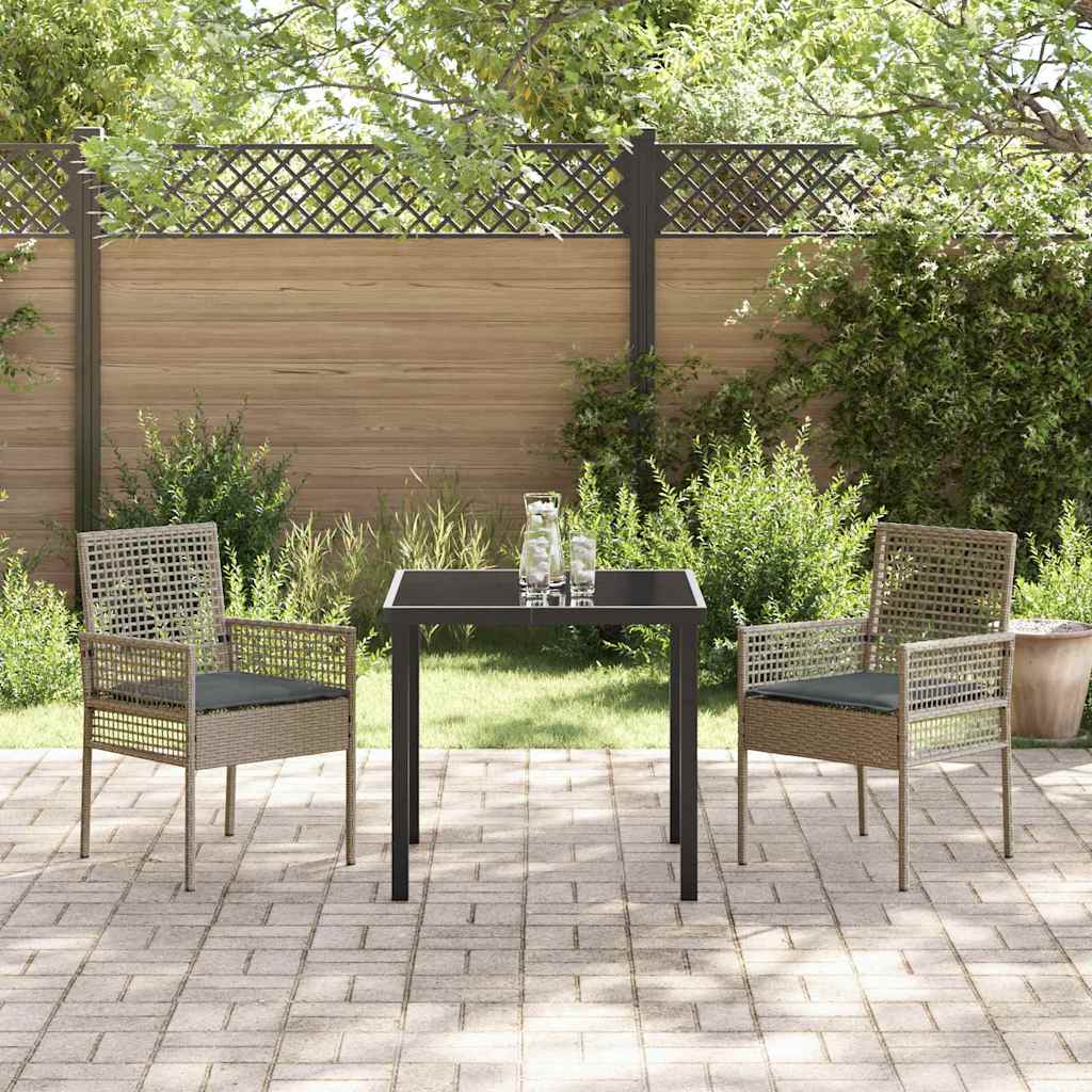 Hage Stol 2 pcs Grå 53 x 60 x 85 cm polyrotting