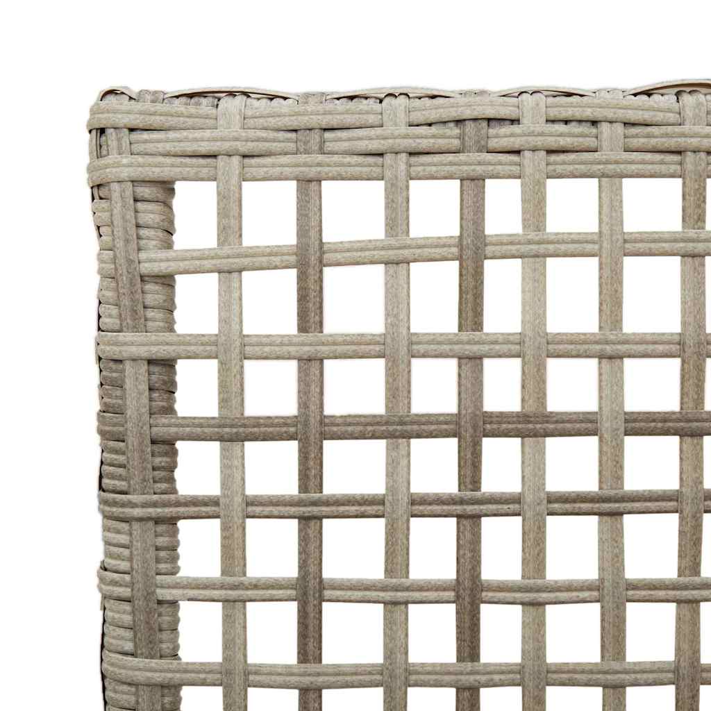Hage Stol 2 pcs Lysegrå 53 x 60 x 85 cm polyrotting