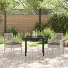 Hage Stol 2 pcs Lysegrå 53 x 60 x 85 cm polyrotting