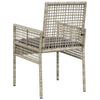 Hage Stol 2 pcs Lysegrå 53 x 60 x 85 cm polyrotting