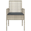 Hage Stol 2 pcs Lysegrå 53 x 60 x 85 cm polyrotting