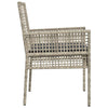 Hage Stol 2 pcs Lysegrå 53 x 60 x 85 cm polyrotting