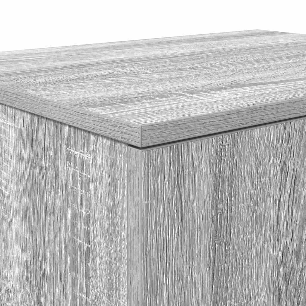 Oppbevaringsskap 2 pcs Grå Sonoma 127 x 41 x 40 cm