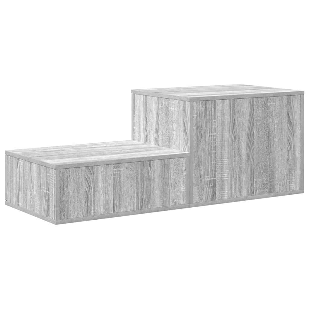 Oppbevaringsskap 2 pcs Grå Sonoma 127 x 41 x 40 cm