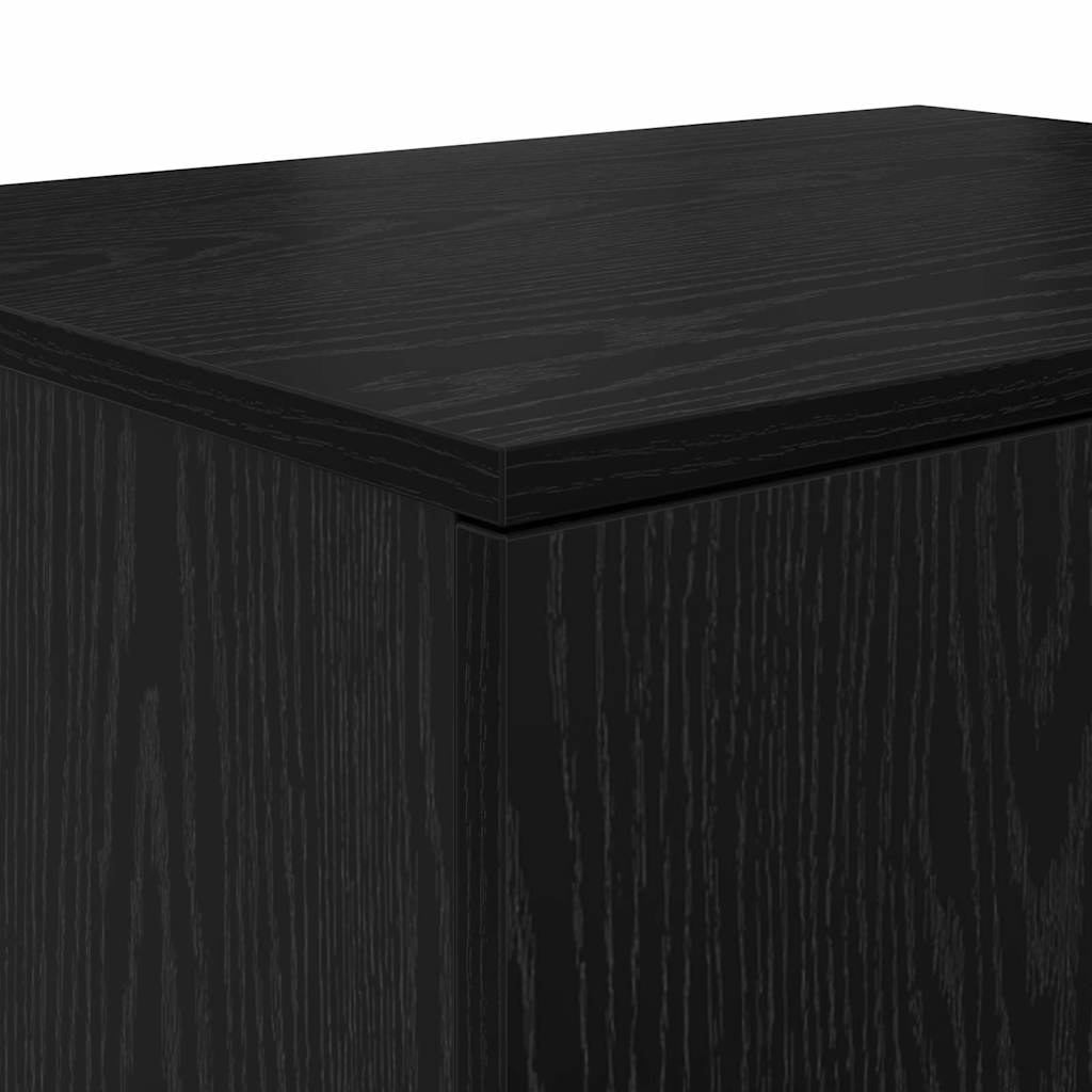 Oppbevaringsskap 2 pcs Svart Eik 118 x 41 x 40 cm