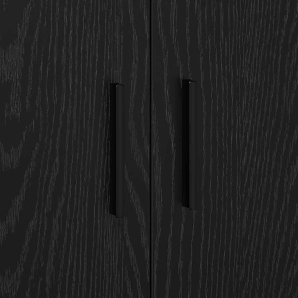 Oppbevaringsskap 2 pcs Svart Eik 118 x 41 x 40 cm