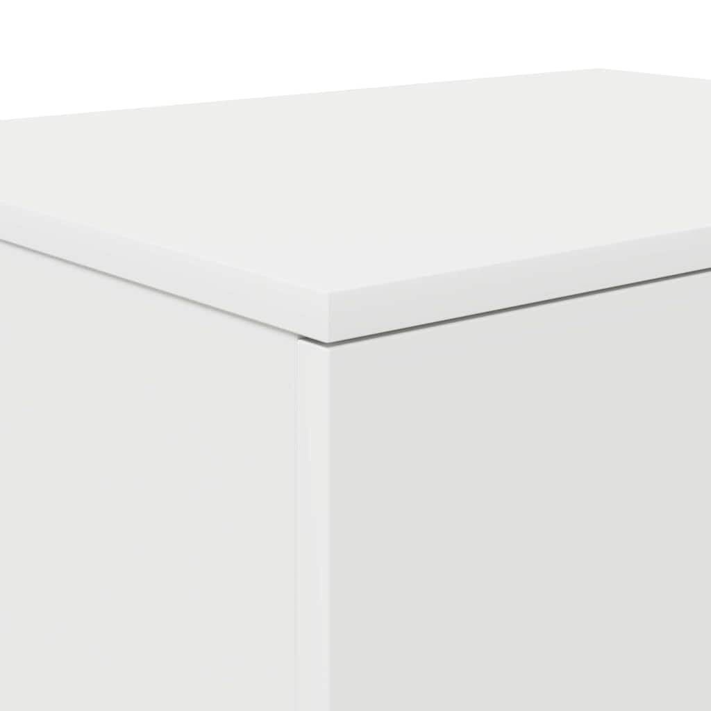 Oppbevaringsskap 2 pcs Hvit 108 x 41 x 40 cm Konstruert tre