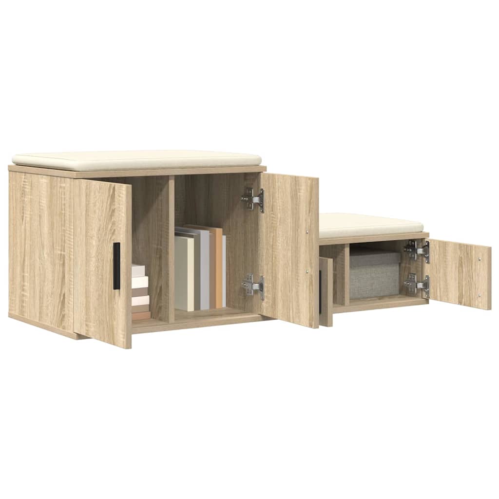 Oppbevaringsskap 2 pcs Sonoma eik 108 x 41 x 40 cm
