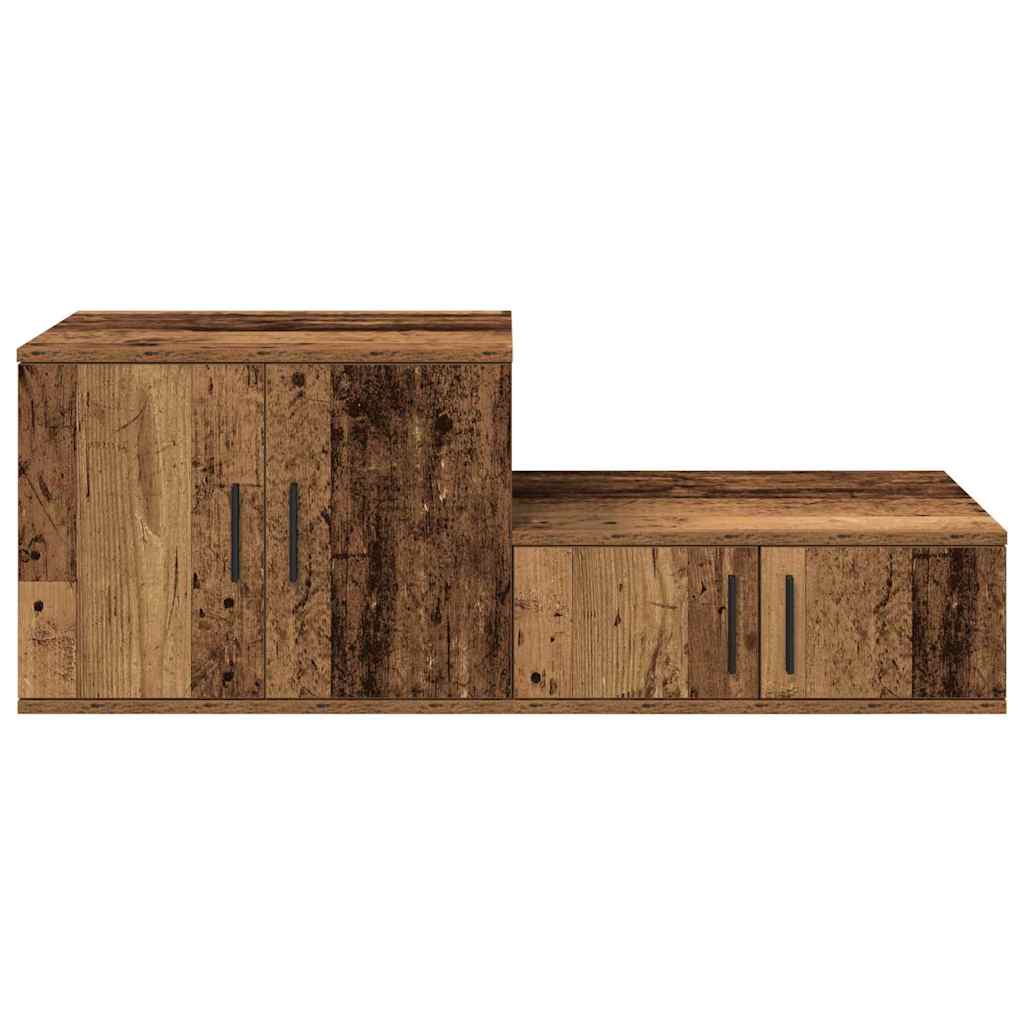 Oppbevaringsskap 2 pcs Gammelt tre 108 x 41 x 40 cm