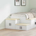 Oppbevaringsskap 2 pcs Hvit 103 x 41 x 40 cm Konstruert tre