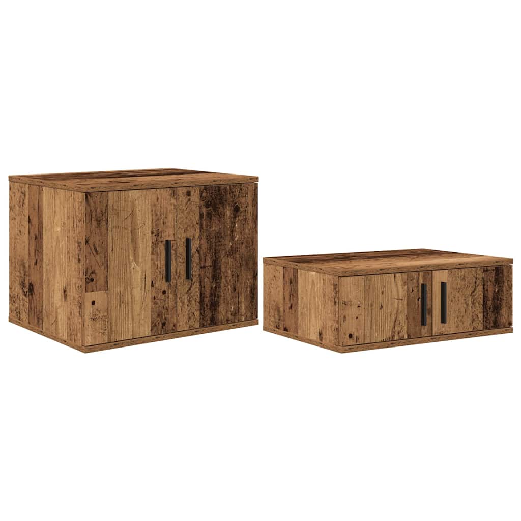 Oppbevaringsskap 2 pcs Gammelt tre 103 x 41 x 40 cm