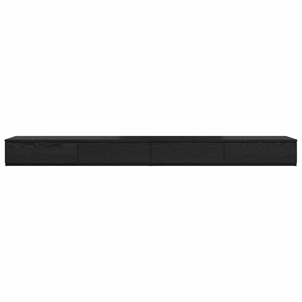 Sengeskuffer Svart Eik 200 x 36,5 x 16,5 cm Konstruert tre