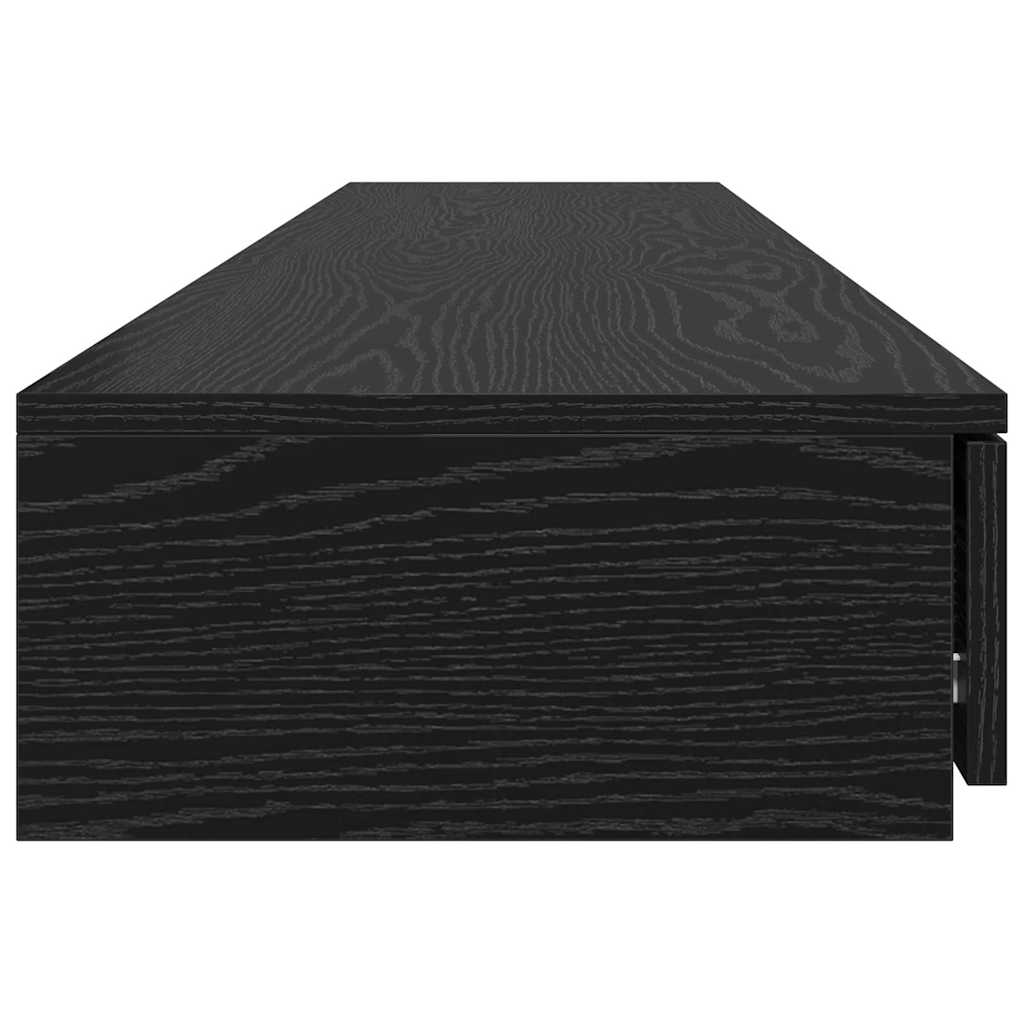 Sengeskuffer Svart Eik 200 x 36,5 x 16,5 cm Konstruert tre