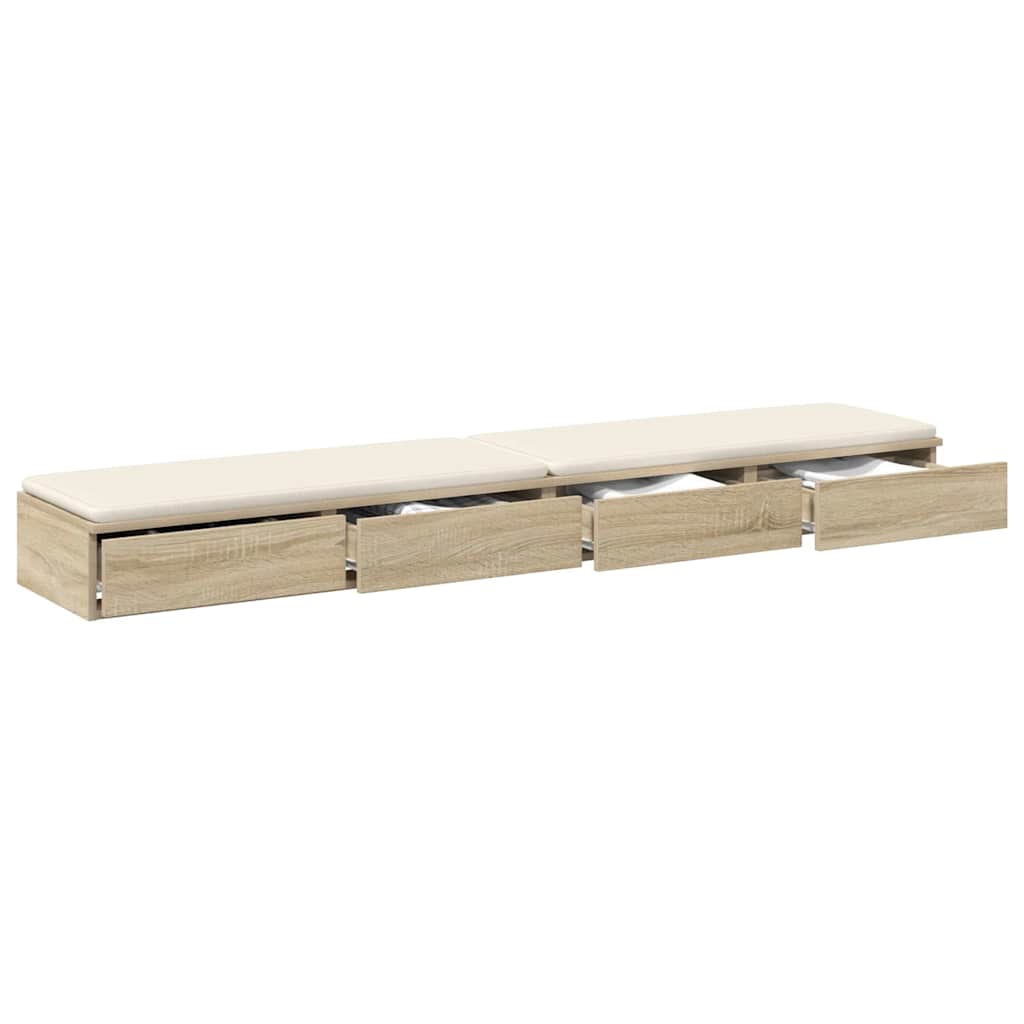 Sengeskuffer Sonoma eik 200 x 36,5 x 16,5 cm Konstruert tre