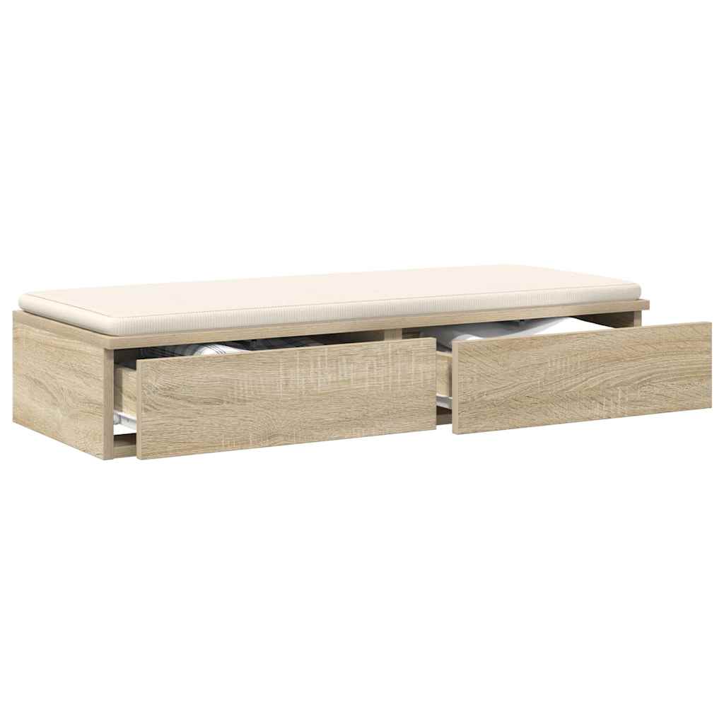 Sengeskuffer Sonoma eik 80 x 36,5 x 16,5 cm Konstruert tre