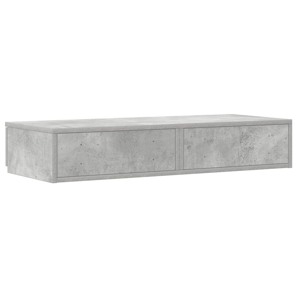 Sengeskuffer Betonggrå 80 x 36,5 x 16,5 cm Konstruert tre
