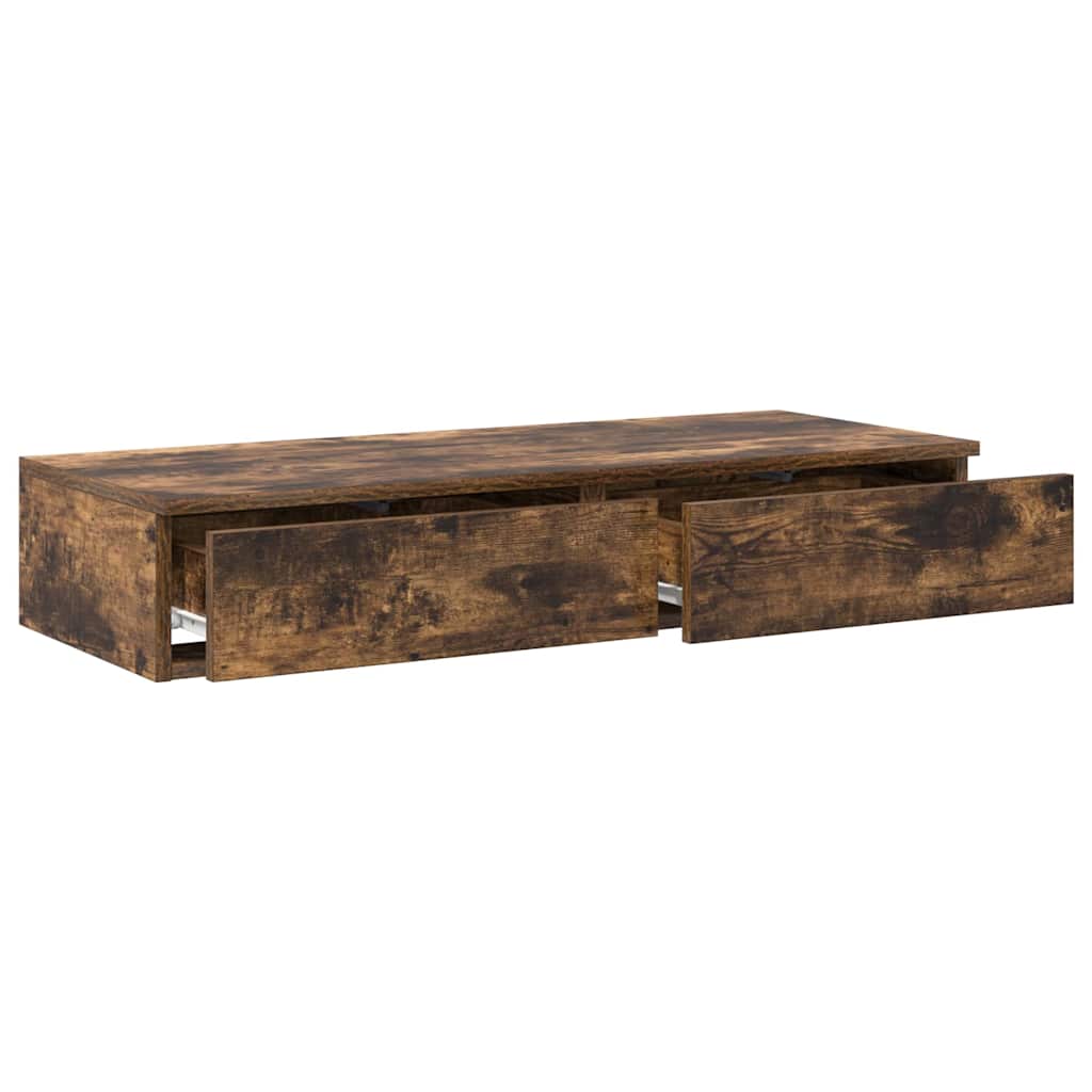 Sengeskuffer Røkt eik 90 x 36,5 x 16,5 cm Konstruert tre