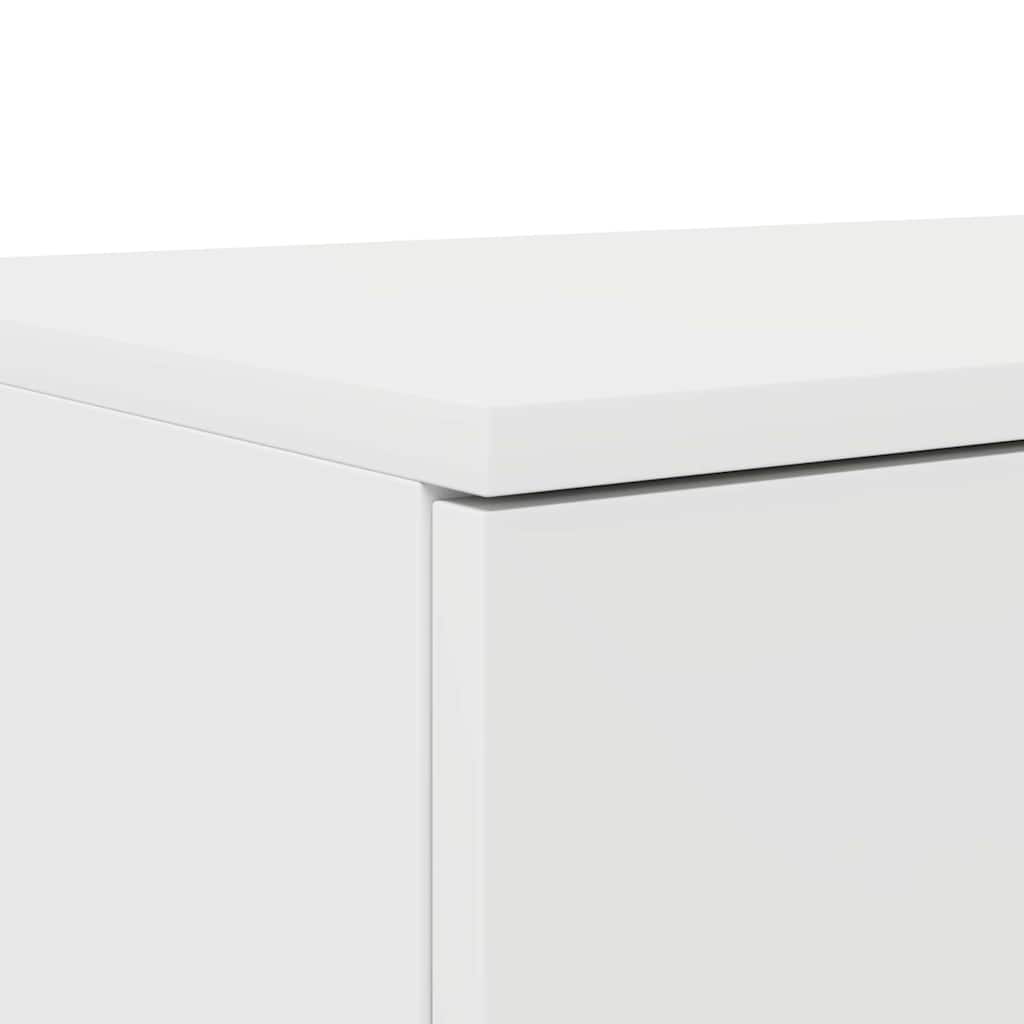 Sengeskuffer med skuff Hvit 120 x 36,5 x 16,5 cm Konstruert tre