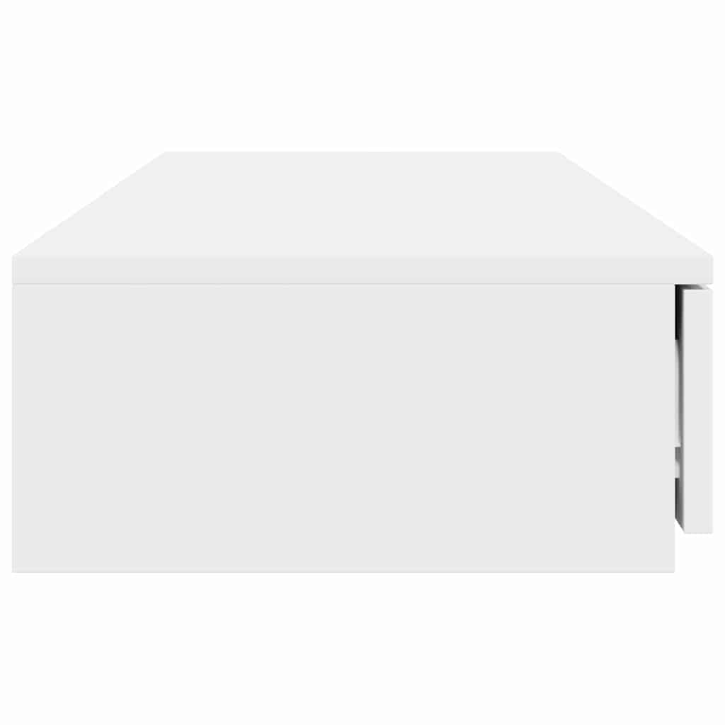 Sengeskuffer med skuff Hvit 120 x 36,5 x 16,5 cm Konstruert tre