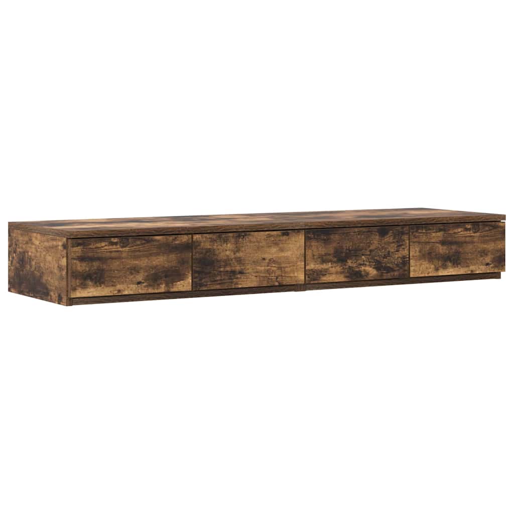 Sengeskuffer Røkt eik 120 x 36,5 x 16,5 cm Konstruert tre