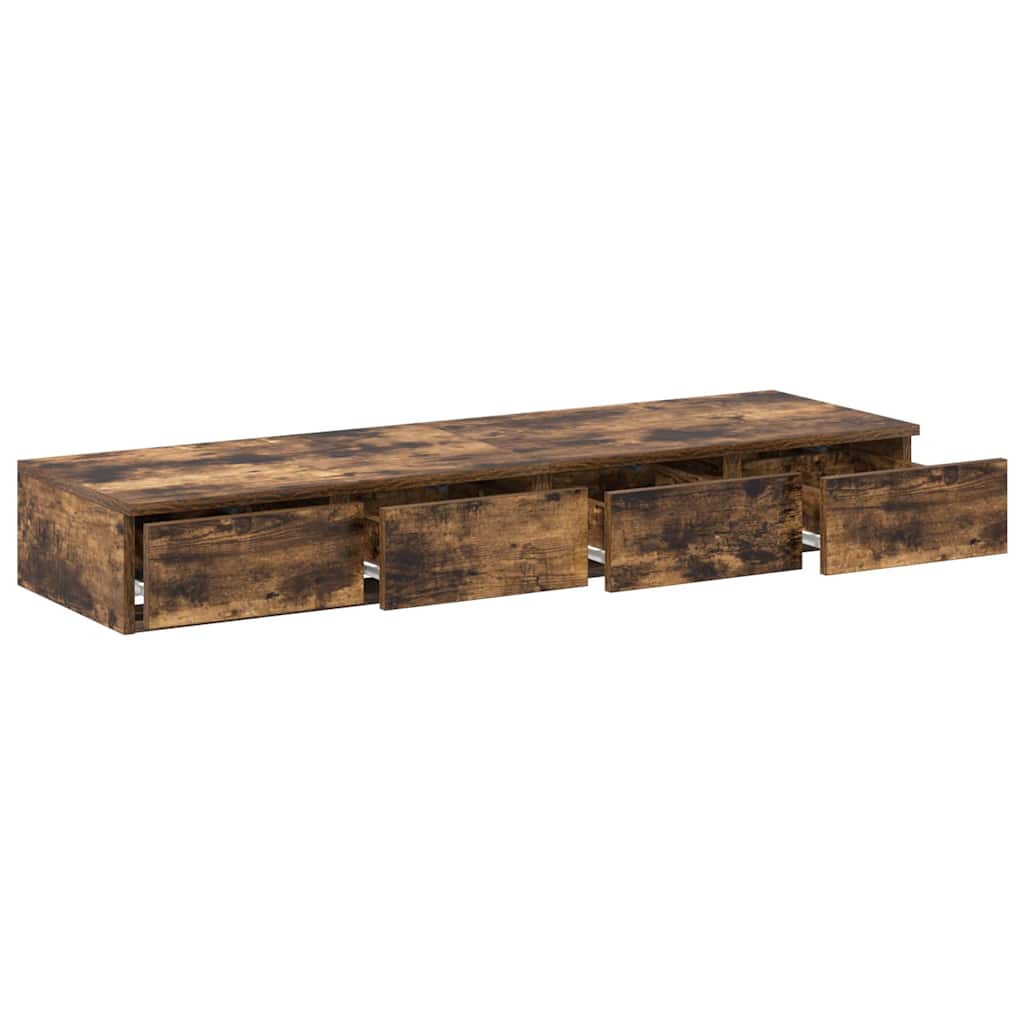Sengeskuffer Røkt eik 120 x 36,5 x 16,5 cm Konstruert tre