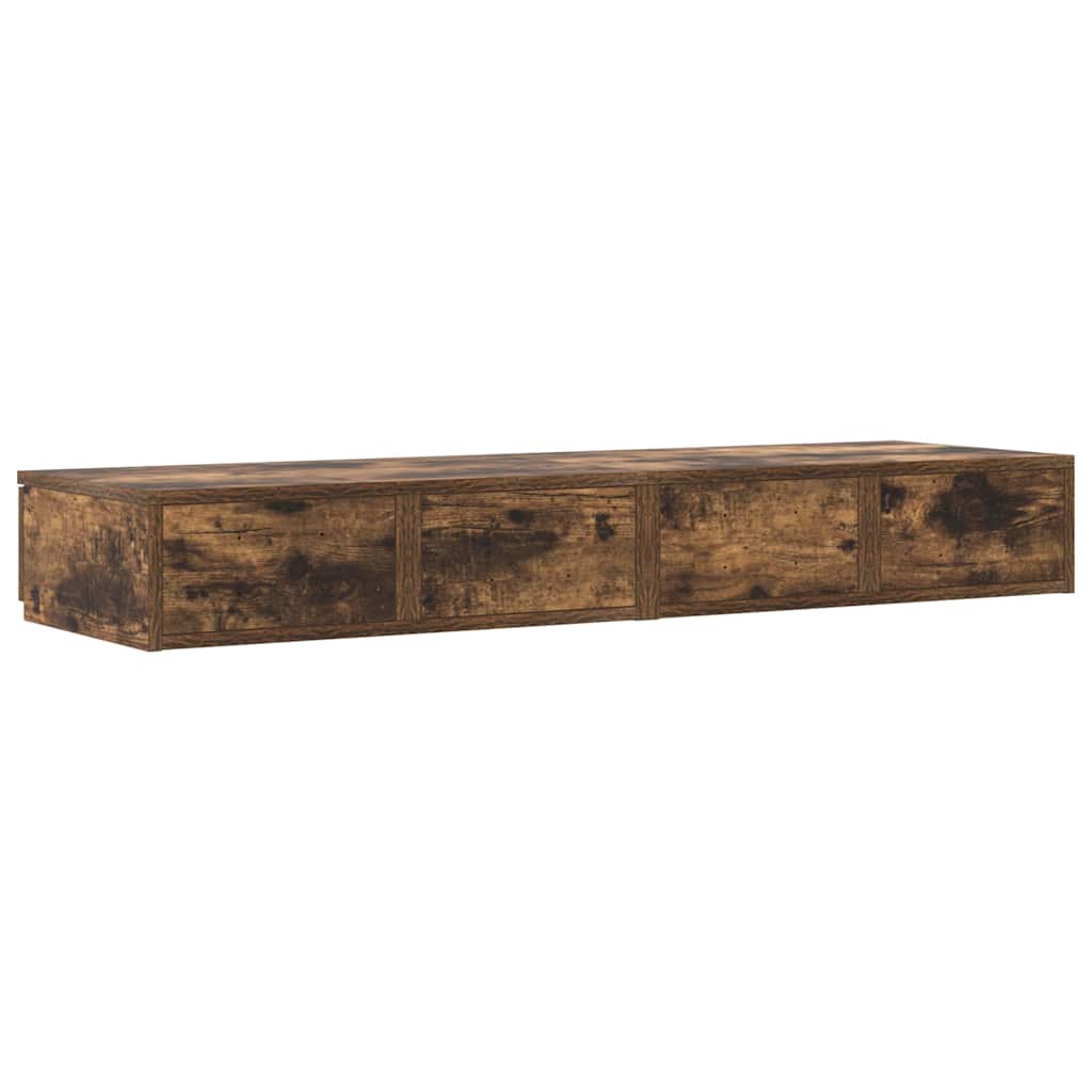 Sengeskuffer Røkt eik 120 x 36,5 x 16,5 cm Konstruert tre