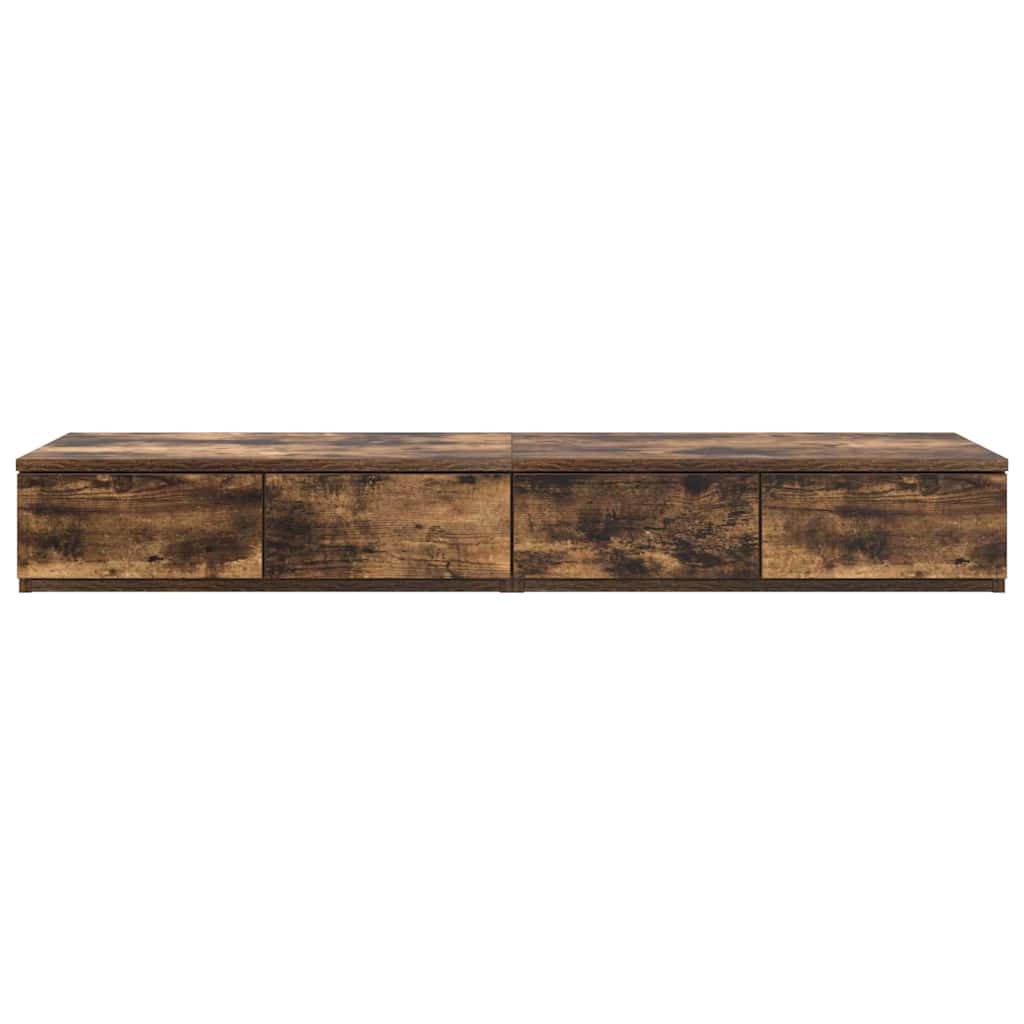 Sengeskuffer Røkt eik 120 x 36,5 x 16,5 cm Konstruert tre