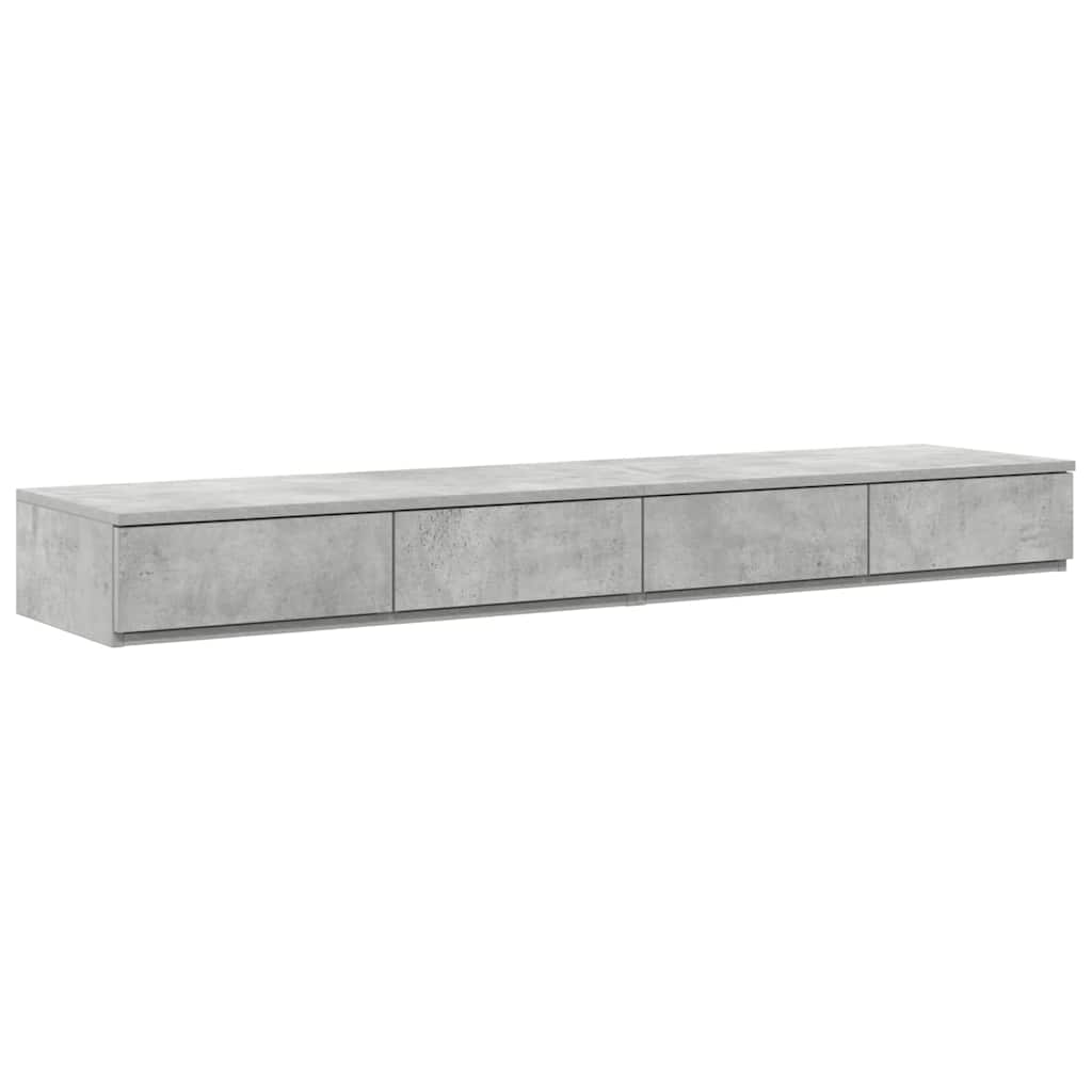Sengeskuffer Betonggrå 140 x 36,5 x 16,5 cm Konstruert tre