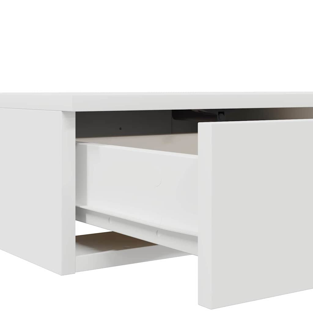 Sengeskuffer med skuff Hvit 150 x 36,5 x 16,5 cm Konstruert tre vidaXL