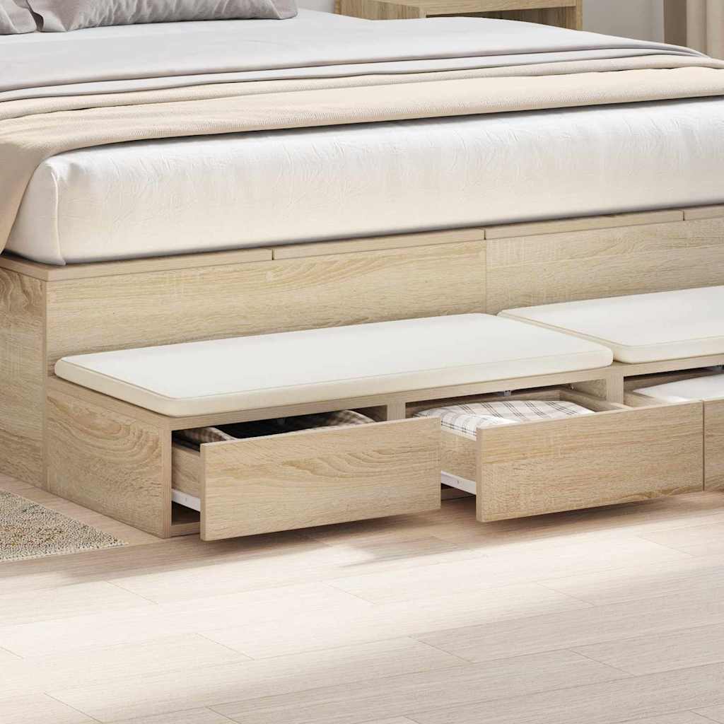 Sengeskuffer Sonoma eik 150 x 36,5 x 16,5 cm Konstruert tre