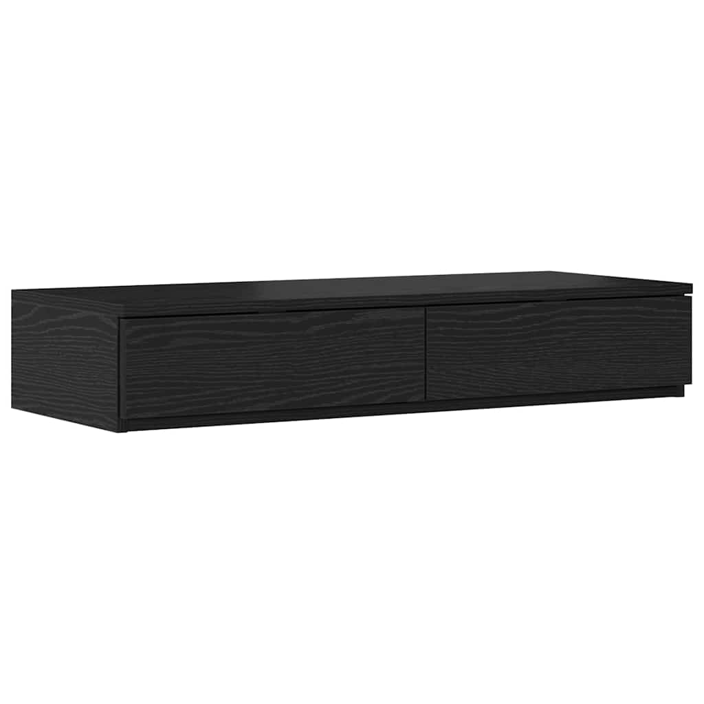 Sengeskuffer Svart Eik 75 x 36,5 x 16,5 cm Konstruert tre