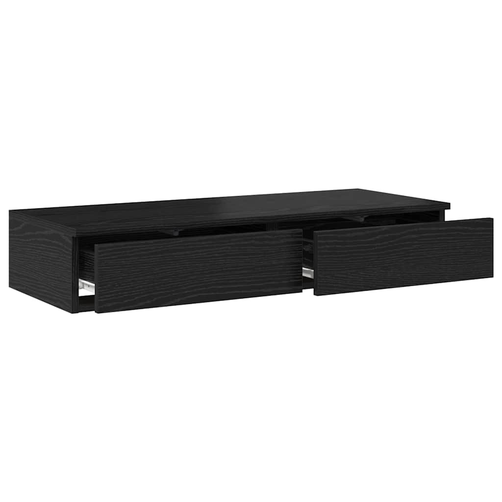Sengeskuffer Svart Eik 75 x 36,5 x 16,5 cm Konstruert tre