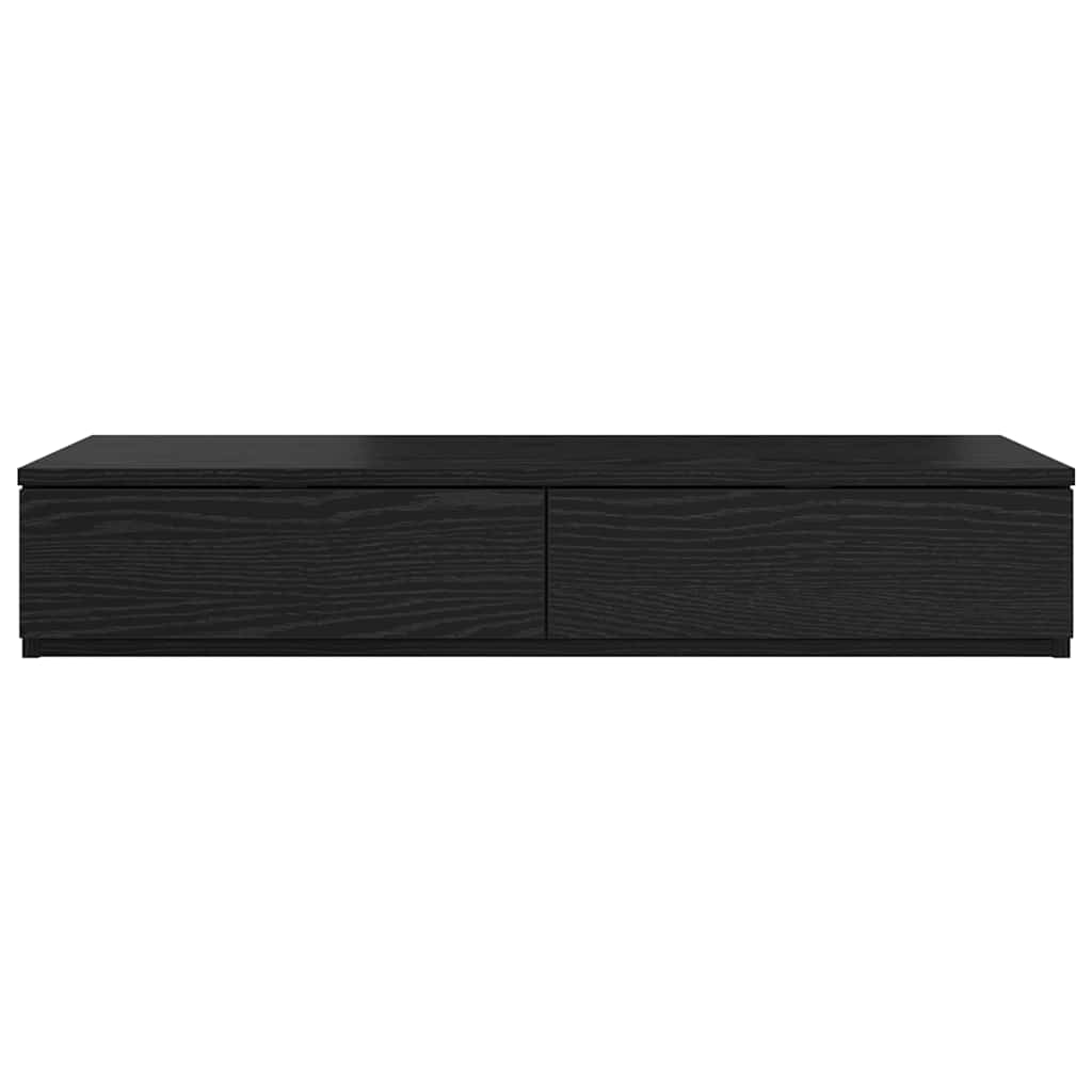 Sengeskuffer Svart Eik 75 x 36,5 x 16,5 cm Konstruert tre