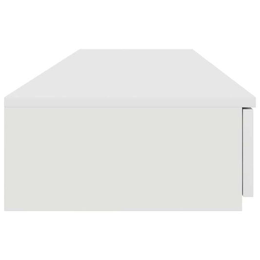 Sengeskuffer med skuff Hvit 160 x 36,5 x 16,5 cm Konstruert tre