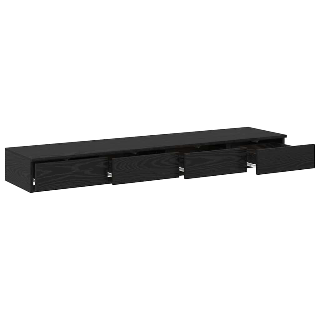 Sengeskuffer Svart Eik 160 x 36,5 x 16,5 cm Konstruert tre