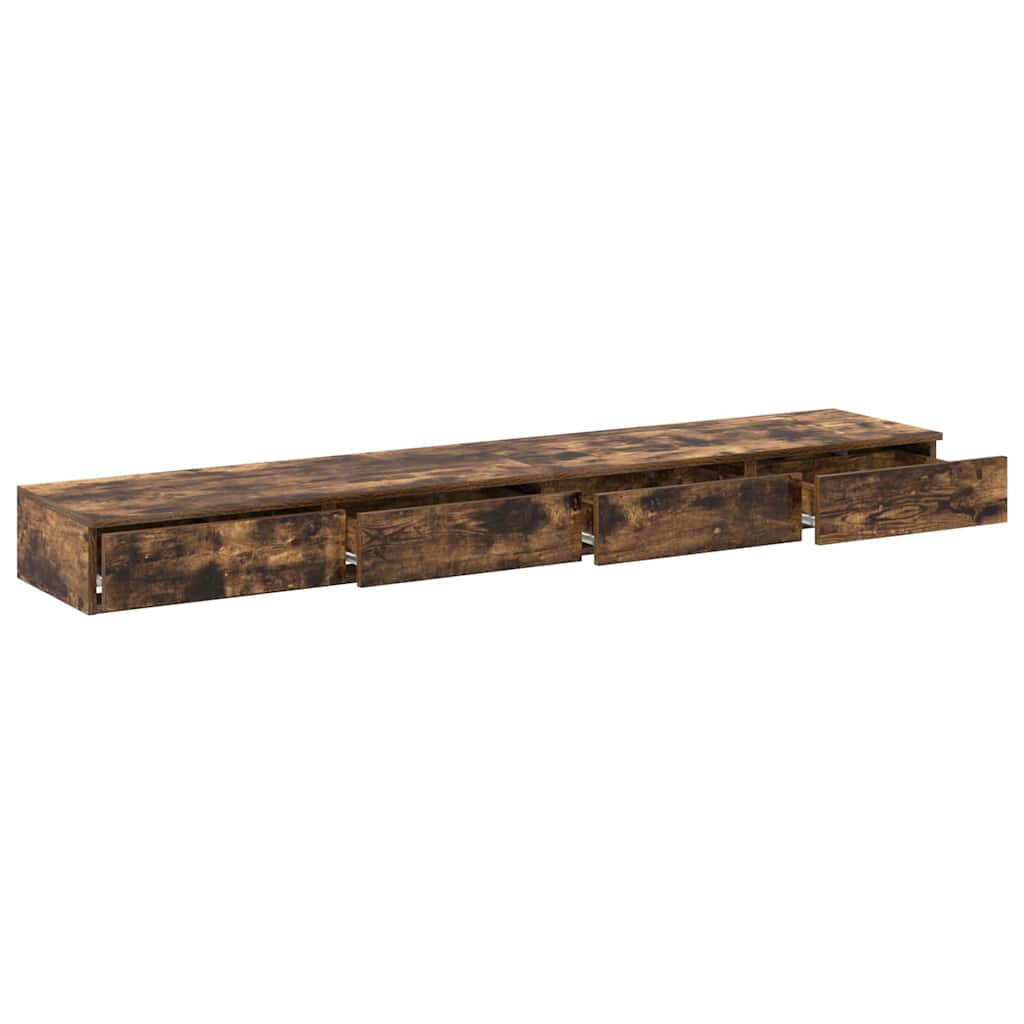 Sengeskuffer Røkt eik 180 x 36,5 x 16,5 cm Konstruert tre