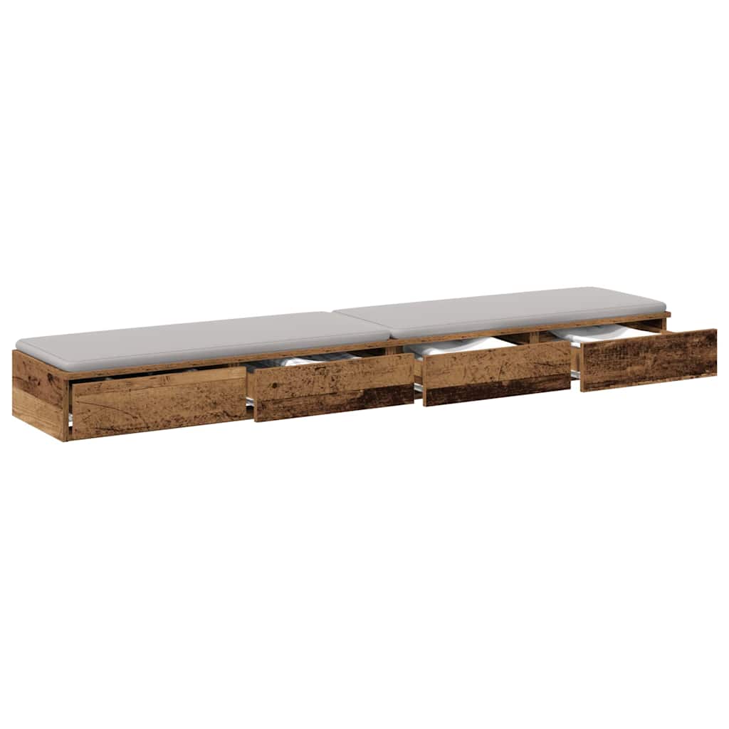 Sengeskuffer Gammelt tre 180 x 36,5 x 16,5 cm Konstruert tre