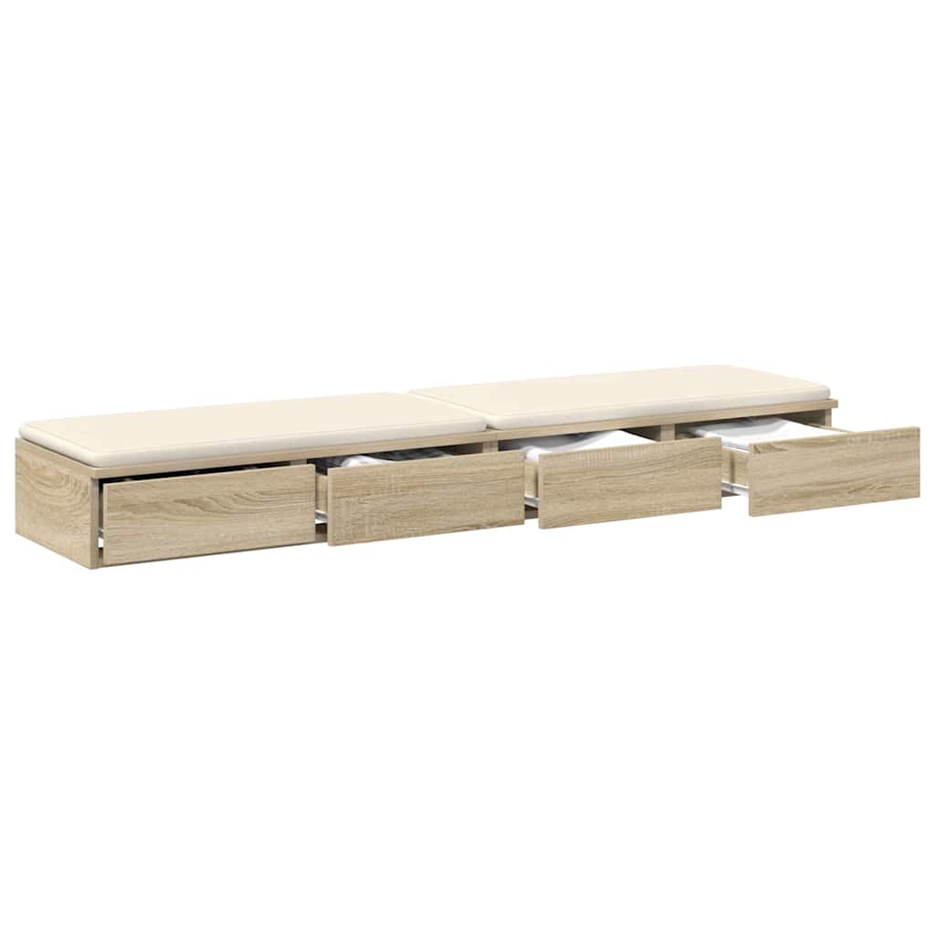 Sengeskuffer Sonoma eik 135 x 36,5 x 16,5 cm Konstruert tre