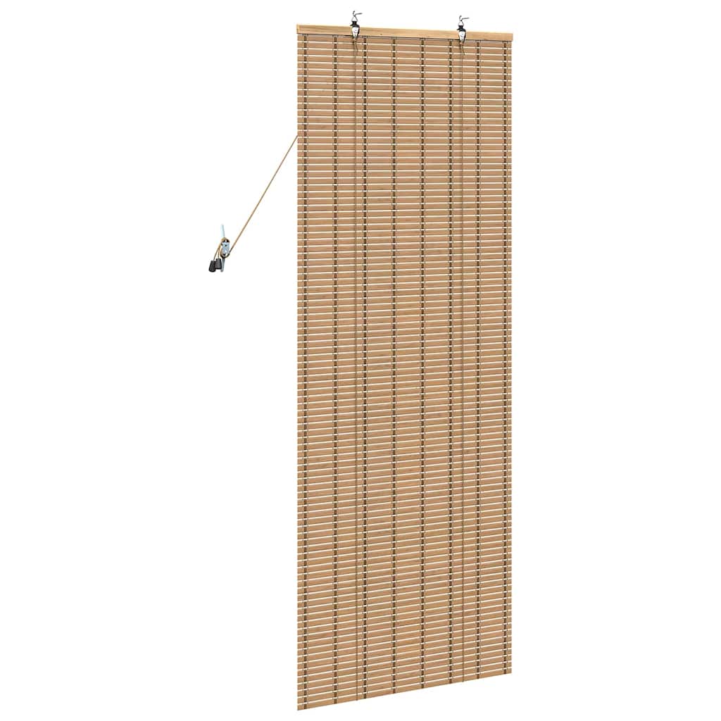 Rullegardin med gardiner Natur 60 x 160 cm Bambus