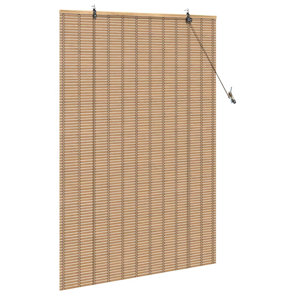 Rullegardin med gardiner Natur 100 x 160 cm Bambus