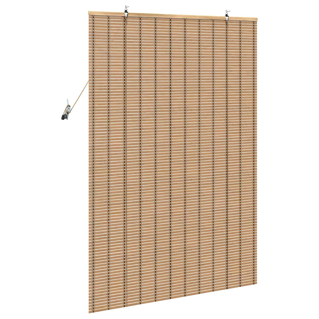 Rullegardin med gardiner Natur 100 x 160 cm Bambus