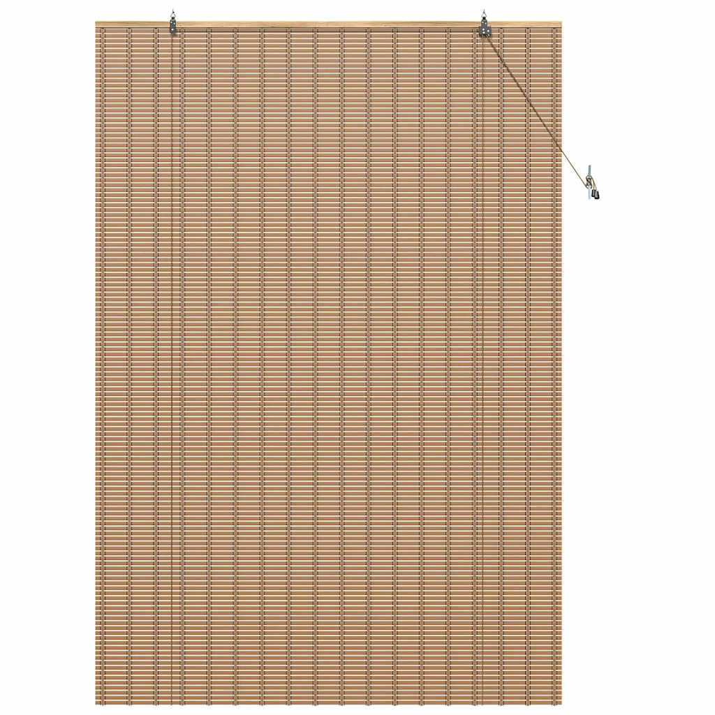 Rullegardin med gardiner Natur 150 x 220 cm Bambus