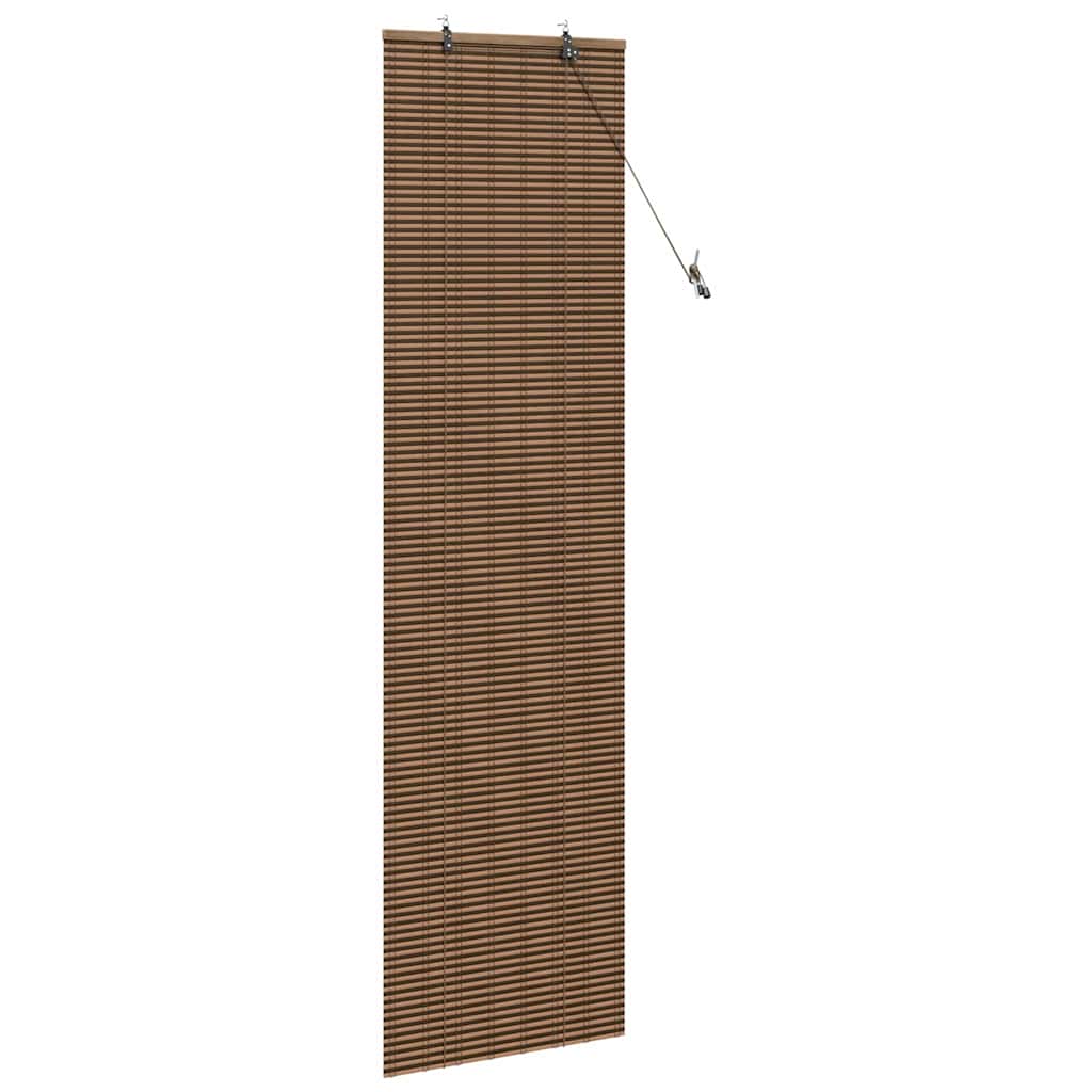 Rullegardin med gardiner Brun 60 x 220 cm Bambus