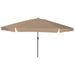 Hageparasol Gråbrun 394 x 394 x 248 cm Polyester og stål